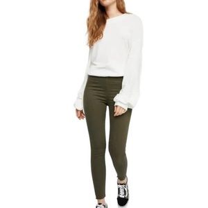 Free People Olive Stretch Jeggings